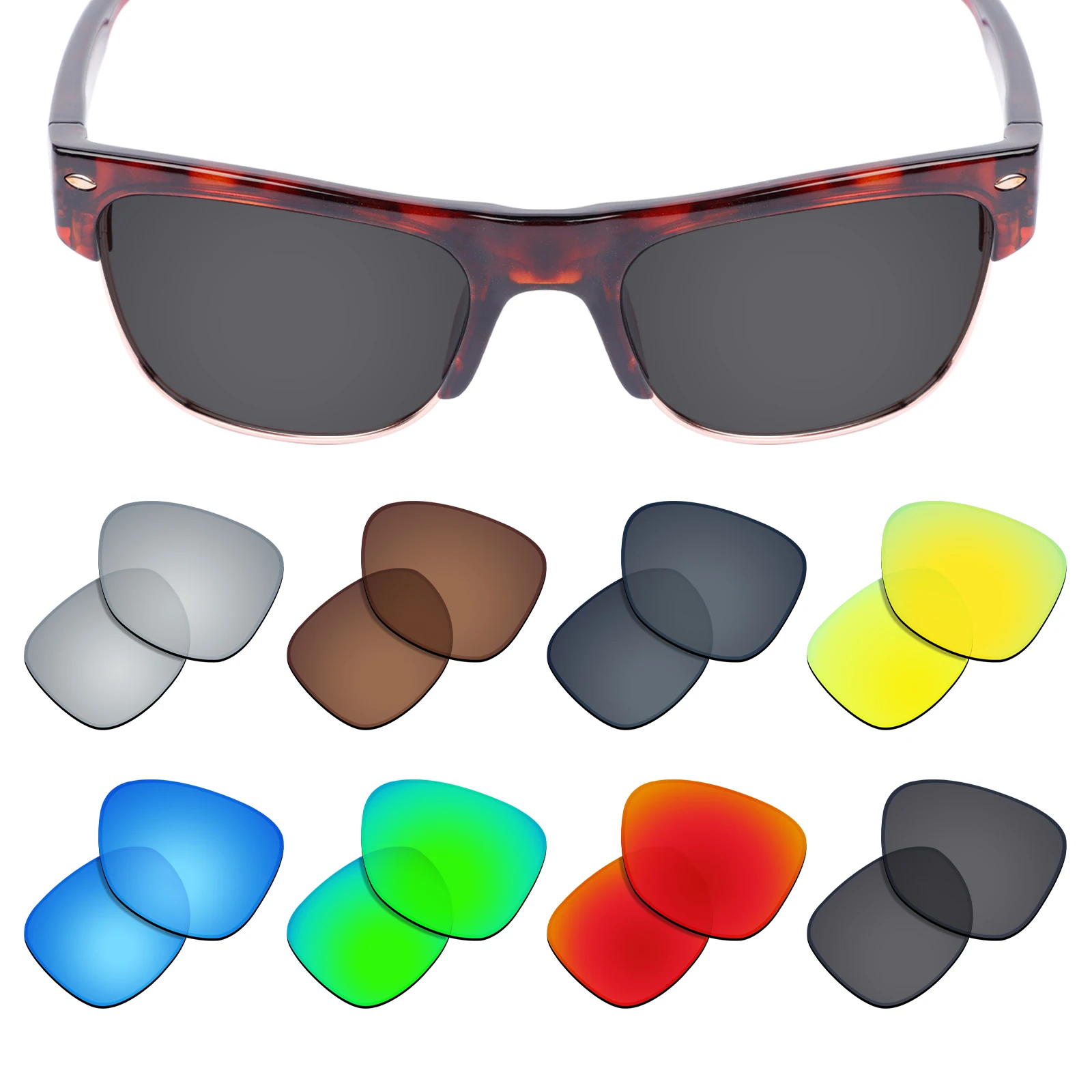 Сменные поляризационные линзы Firtox True UV400 совместимые с солнцезащитными очками