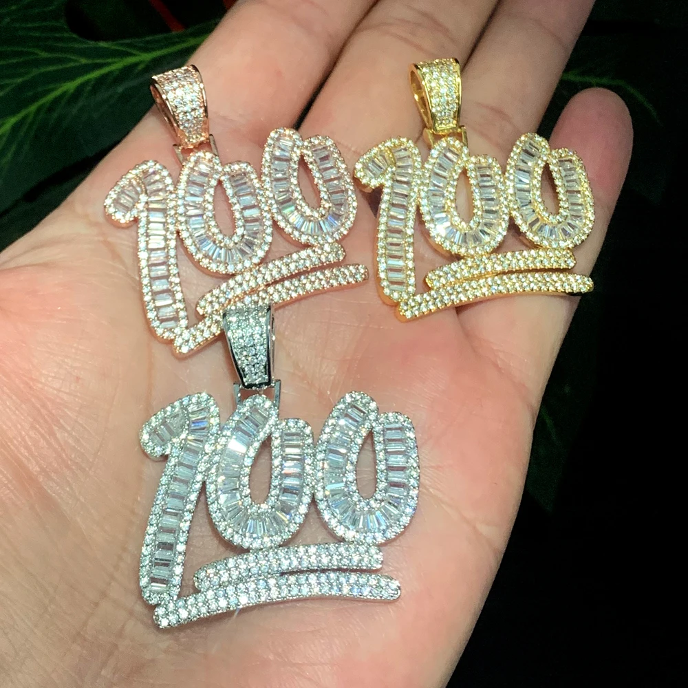 

Цепочка с кулоном в стиле хип-хоп для мужчин и женщин, инкрустированная фианитом, 5 А