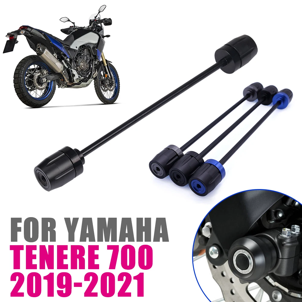 

For YAMAHA Tenere 700 Tenere700 XTZ700 XTZ 700 2019 - 2021 Motorcycle Accessories Front Axle Fork Anti Crash Sliders Wheel Fall