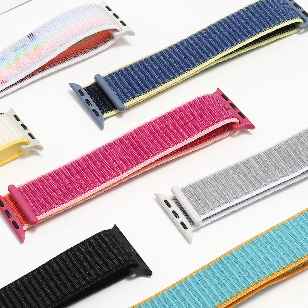Strap For Apple Watch Band 44mm 41mm 45mm 40mm 49mm 42mm 38mm 45 mm Nylon Bracelet Correa iwatch Series 7 se 6 5 3 Ultra 8 Band images - 6