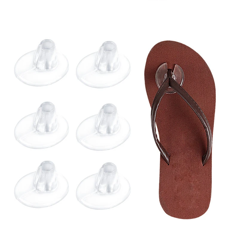 

8Pairs Silicone Cushions Toe Protectors Inserts Foot Care Transparent Forefoot Shoe Pads Insoles For Flip Flops Gel Anti-Slip