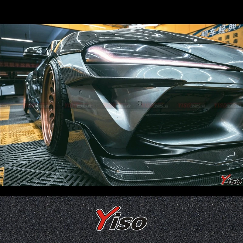 Ветровой нож из углеродного волокна для Toyota Bull Devil SUPRA A90 modified YISO V2
