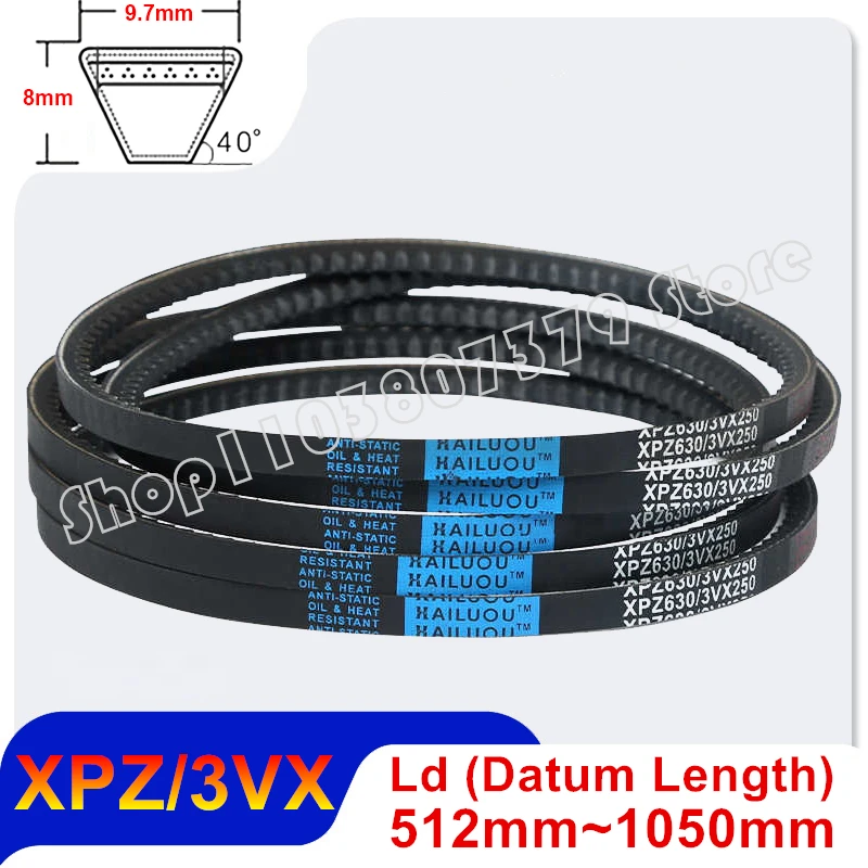 

Тип XPZ 3VX Raw Edge Cogged V-образный привод Зубчатые конвейерные ленты Резиновый транспортировочный ремень 512 600 662 710 772 787 850 925 1050 мм