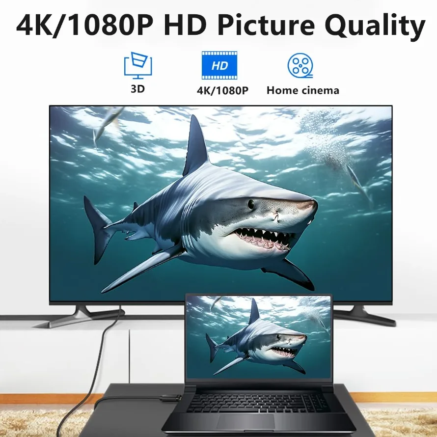 Фото 4K HDMI-совместимый кабель DVI 1,5 м двунаправленный 24 + 1 адаптер DVI-D в HDMI-совместимый конвертер для ПК Xbox HDTV DVD ноутбука №5