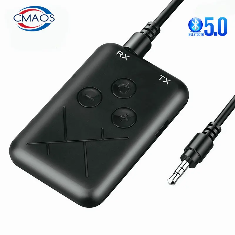 

Bluetooth Receiver Transmitter 2 in 1 Stereo APTX Wireless Aux Audio Receiver 3.5mm Jack RCA Car Adapter for TV PC BT 5.0 4.2
