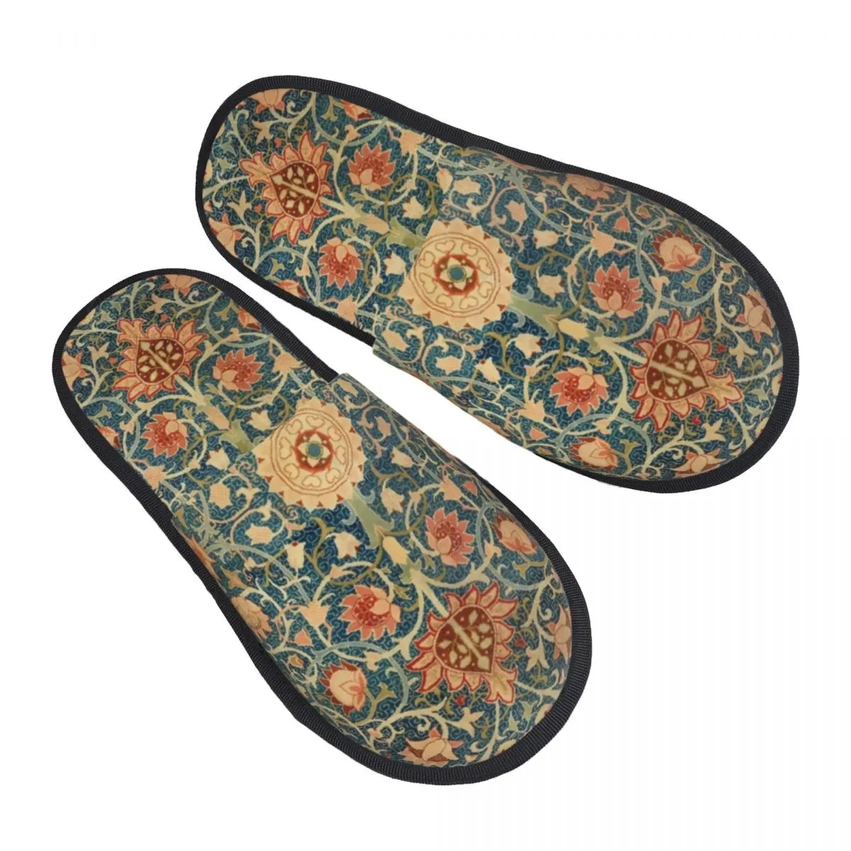 

Memory Foam Slippers Women Comfy Warm Floral Pattern House Slippers