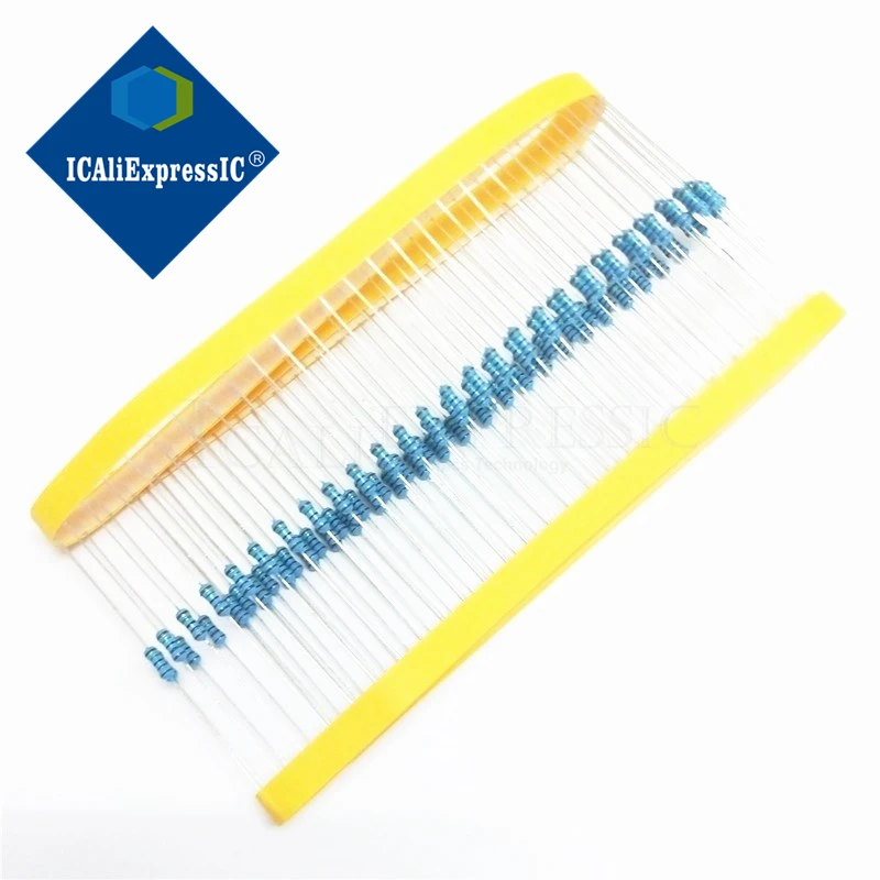 100 шт. 820 Ом 1/4 Вт 1% металлический пленочный резистор сопротивление 0 25