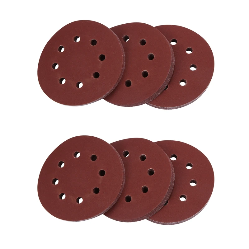 

60X 5Inch 125Mm 8 Hole 240 Grit Sand Sanding Disc Paper Random Orbit Hook And Loop