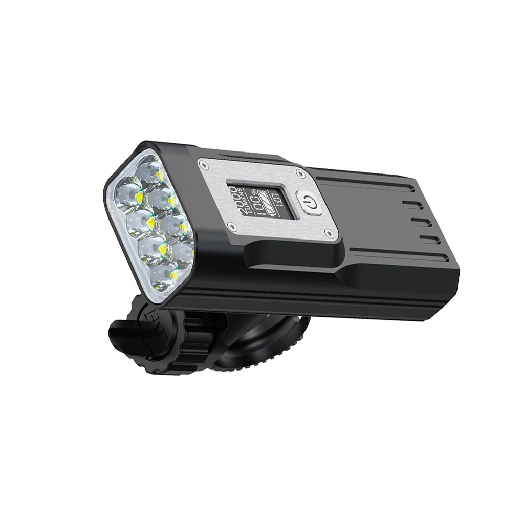 

Front Light Bike Lamp Handlebar Lantern Digital Display Clear Aluminum Alloy Rechargeable Workmanship Rustproof