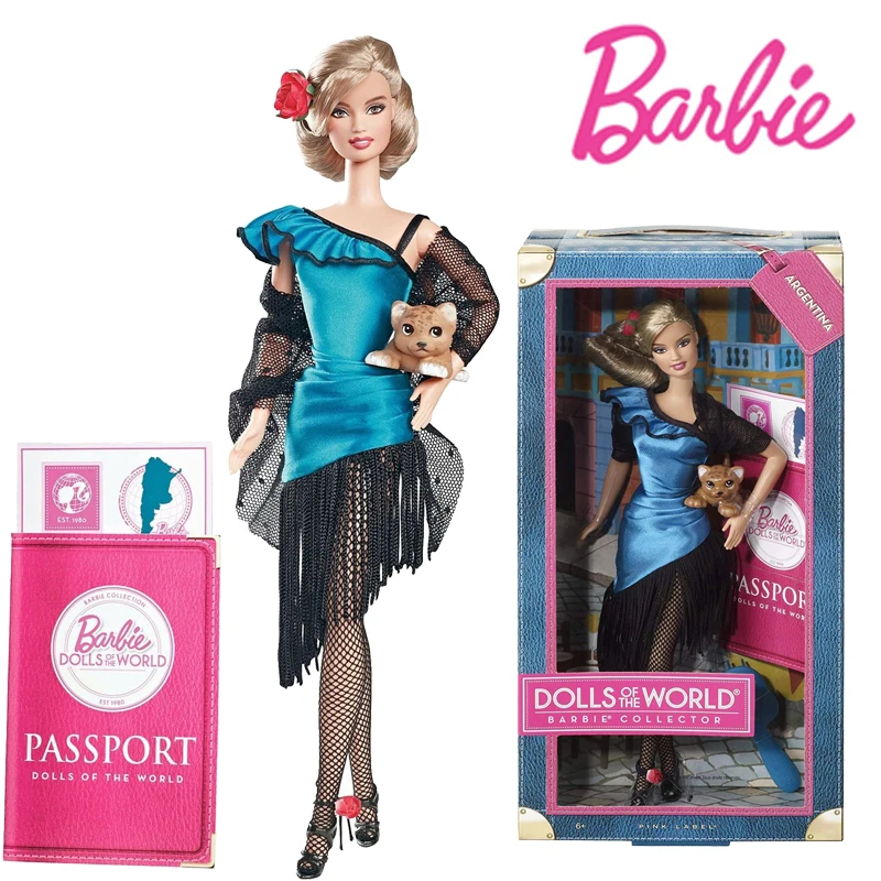 

NEW Barbie World Pop Series Argentine Barbie Pop Collector'S Edition Barbie Toys Girls Collectors Birthday Collectible Poison