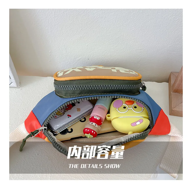 Fashion Children's Chest Bag Messenger Bags Fanny Pack Girls Baby Coin Purse Handbags Design Letter Boys Kids Waist Shoulder Bag