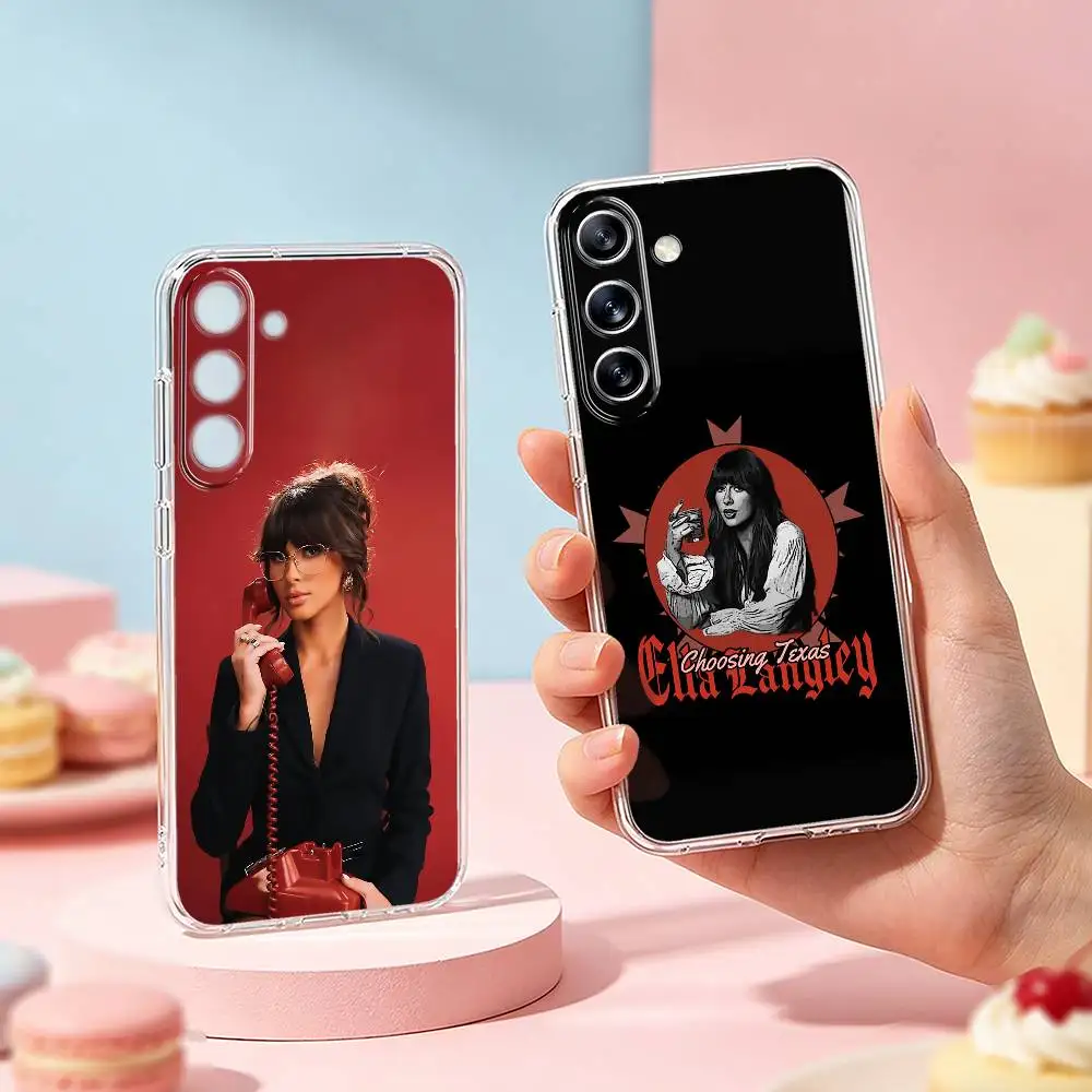 Фото Чехол для телефона Ella Langley Choosin Texas для Samsung Galaxy A91,80,73,72,71,53,52,32,31,22,21s,20, прозрачный мягкий чехол №1
