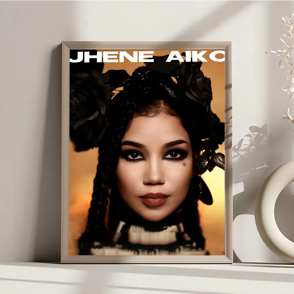 Jhene Aiko Whitepaper Poster HD Quality Wall Art Painting Study Room Decor