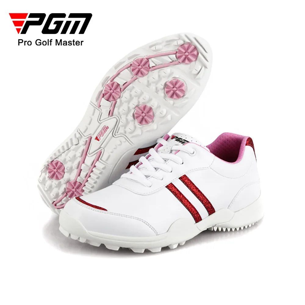 New PGM Women Golf Shoes Anti-slip Breathable Golf Sneakers Ladies Super Fiber Waterproof Shoes Outdoor Sports Leisure Trainers