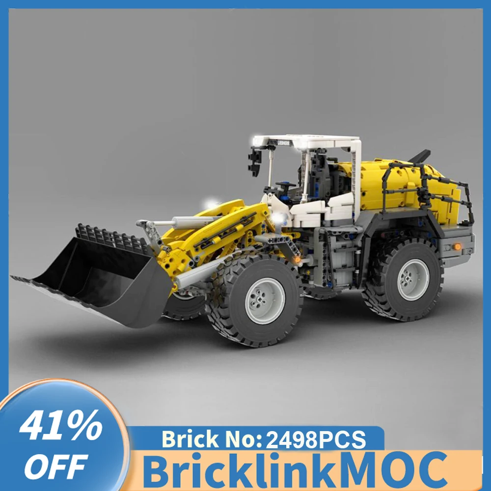 Блочный конструктор Moc масштаб 1:15 RC Liebherred L580 2498 шт
