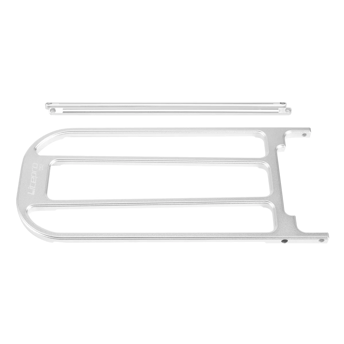 

Litepro Bicycle Rear Rack Aluminium Alloy Bike Standard Rack for Brompton Bike Standard Rack,Silver
