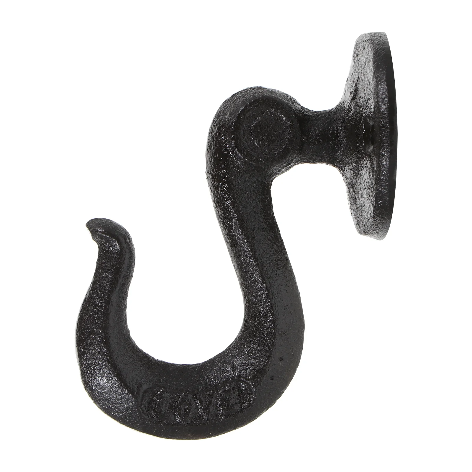 

Hooks Wall Coat Iron Hook Black Wrought Singlemounted Retro Decor Industrial Vintage Closet Cast Decorative Hanging Clothes