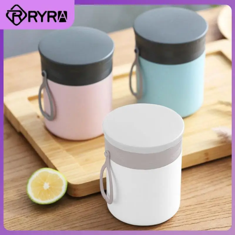 With Lid Durable Soup Cup Compressive Breakfast Tableware Keep Hot Stainless Steel Thermal Lunch Box Lunch Box Cute Shape