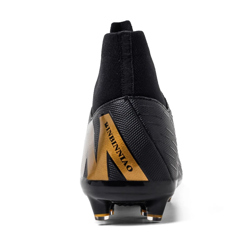 Mens Soccer Cleats High Ankle Football Shoes Long Spikes Outdoor Soccer Cleats Traing Boots for Men Women Tenis Soccer Hombre
