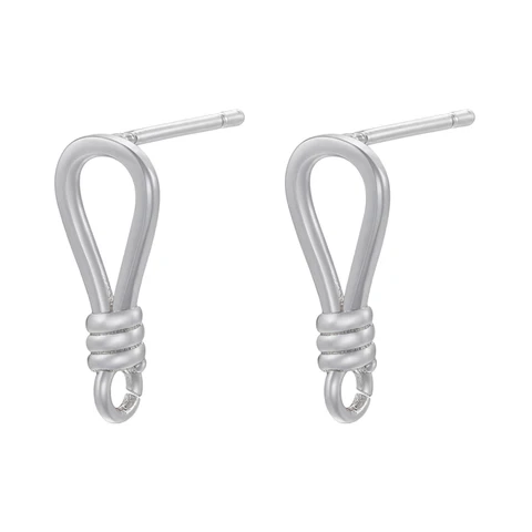 Серьги-гвоздики ZHUKOU золотого цвета