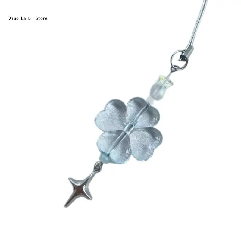 Модный брелок-брелок Krychain с подвеской в ​​виде цветочного телефона для девочек