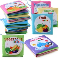 kidsbooks baby early learning cloth book parent child interactive paper puzzle kids quiet rustle sound cloth books education toy