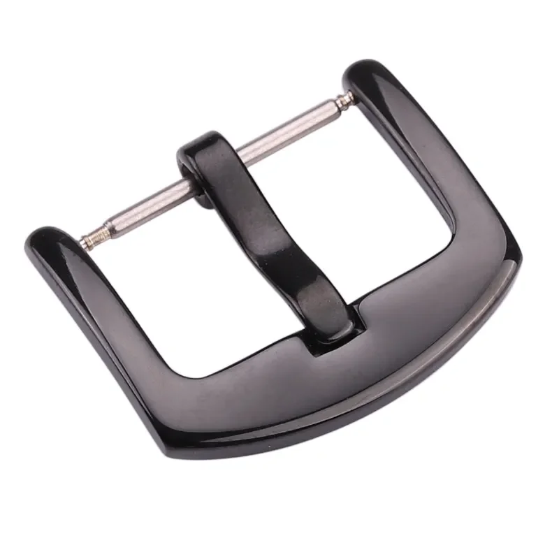 Watch Band Buckle 16 18 20 22 24mm Men Watchband Strap Silver Black Gold Stainless Steel Clasp Accessories