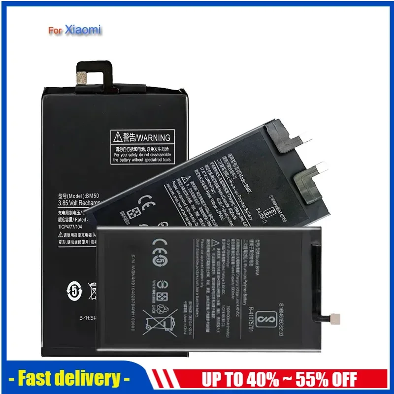 BM31 BM32 BM36 BM37 BM39 BM3E BN31 BN36 BM3D Аккумулятор для Xiaomi Mi 2 3 4 4i 4c 5 5S 5C 5X 6 6X 7 8 9 9T SE Pro Lite A2 A3 mi5