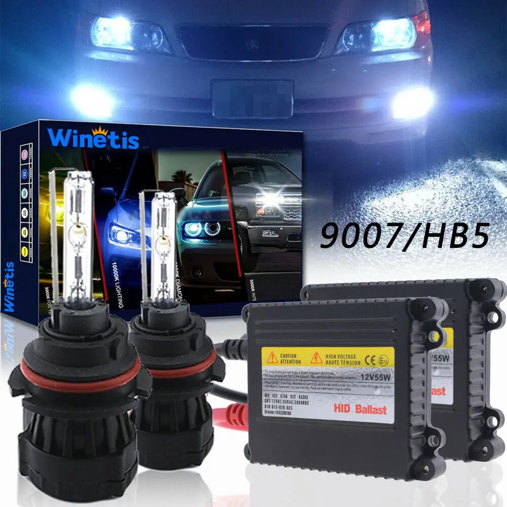

55W Winetis Hid 9007 Bi-Xenon Bulbs Headlights For Mitsubishi Galant 2004-2012
