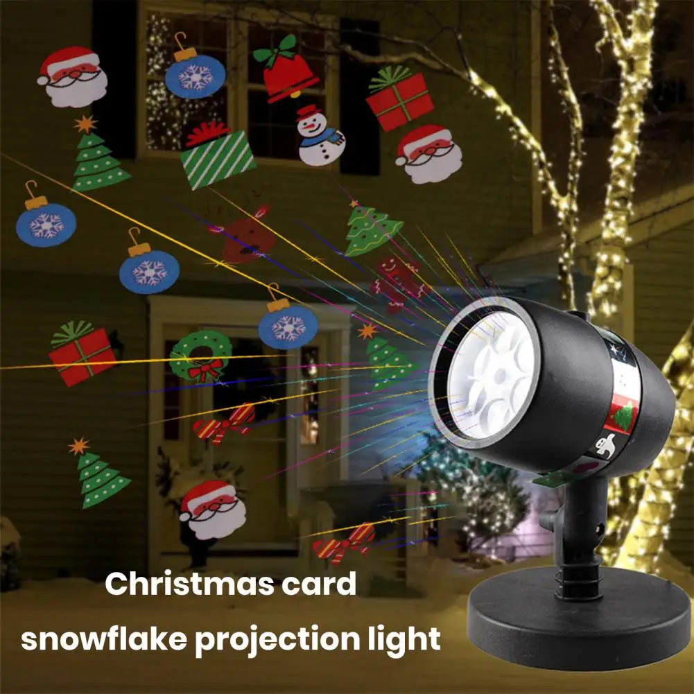 

Party Decoration Rotatable Snowflake Led Projector Waterproof High Brightness Holiday Party Landscape Lamp for Christmas Xmas