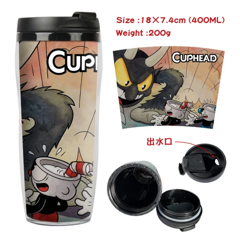 Горячая распродажа: Милая бутылка для воды Cuphead в стиле аниме, мультяшная, для школы, спорта и активного отдыха, отличный подарок (art.: 3920db5447fc0) - 3920db5447fc0