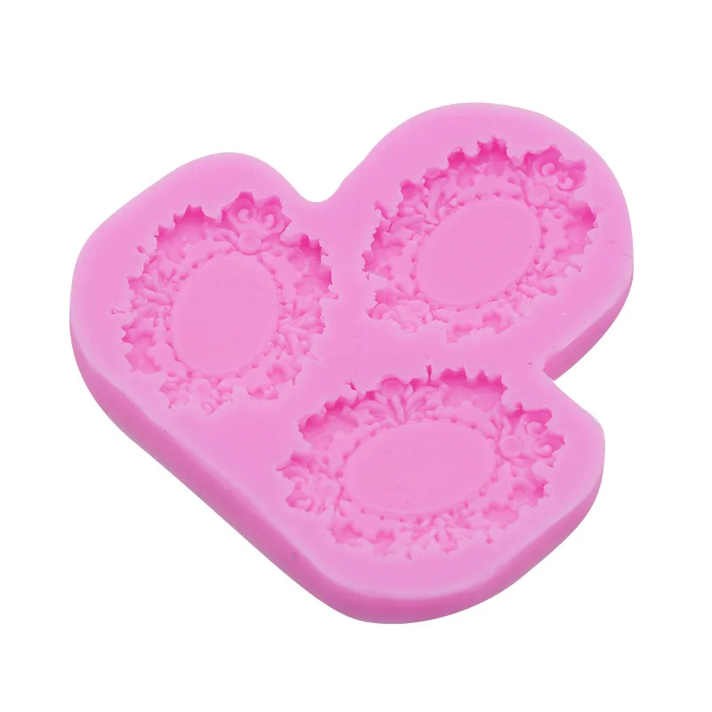 

Fondant Cake Silicone Mold Gum Paste Modeling Mold Vintage Photo Frame Decoration Clay Epoxy Mold Resin Mould