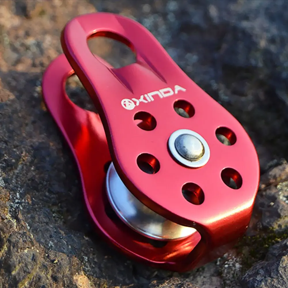 

Цветная передача, безопасный уличный инструмент, фиксированная боковая пластина, инструмент для выживания на природе, скалолазание, шкив с одной полосой