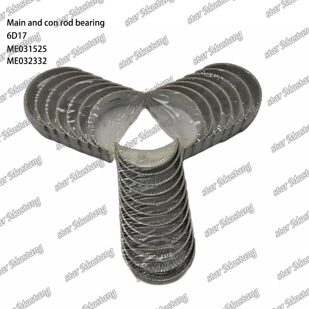 Главный подшипник и шатуна 6D17 ME031525 ME032332 подходит для деталей двигателя Mitsubishi