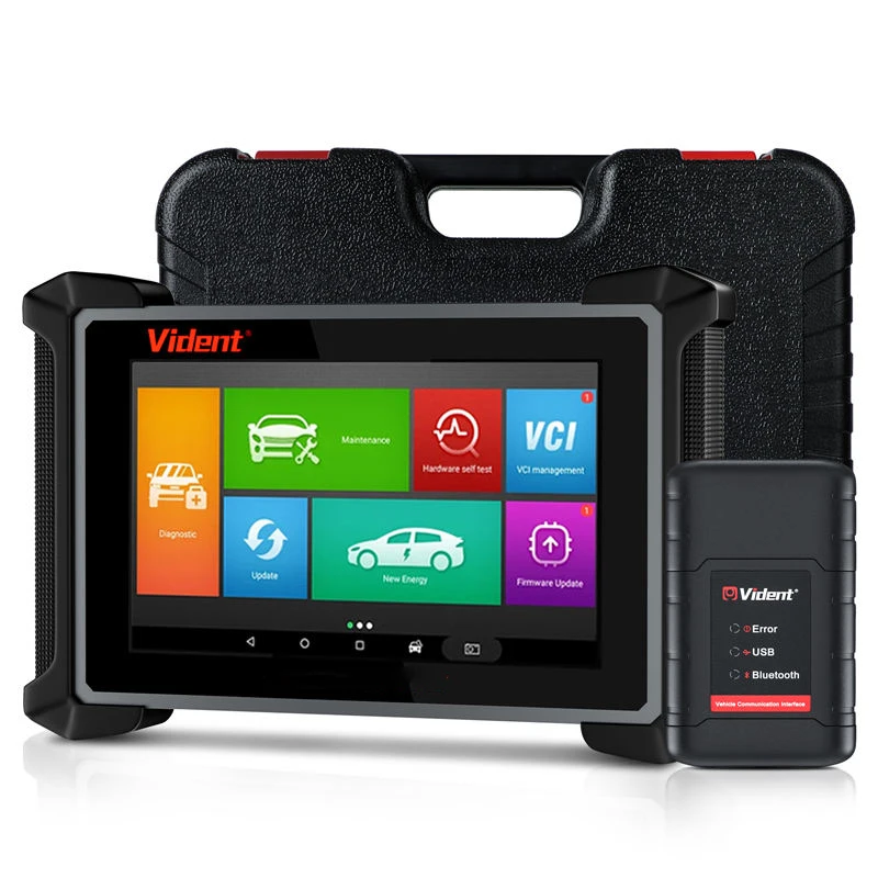 Фото НОВЫЙ диагностический сканер VIDENT ISMART810 для автомобилей, Bluetooth-сканер, активные тесты, кодирование ЭБУ, программирование ключей, 40 функций сброса, DoIP и CAN FD, OBD2, Android №1