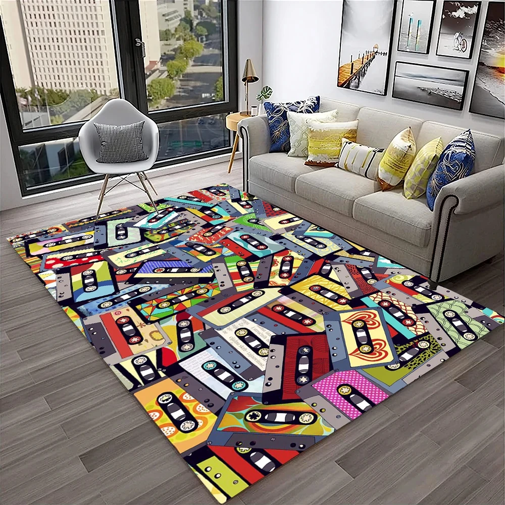 

Трехмерный ковер в стиле ретро для дома, гостиной, спальни, дивана, придверного коврика, детский коврик, нескользящий напольный коврик