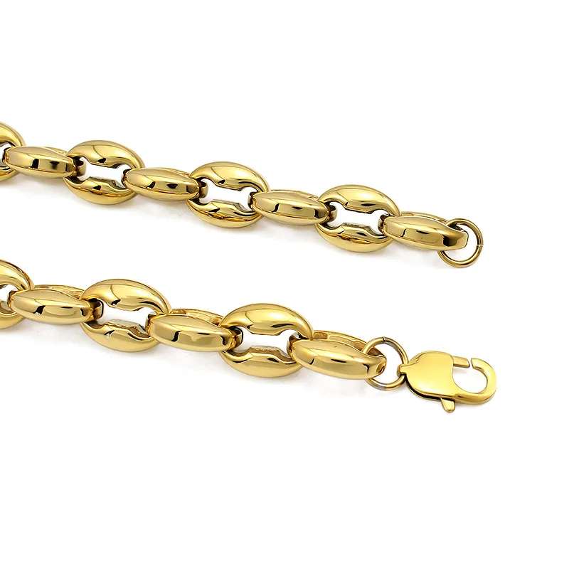 Цепочка с толстыми бусинами из нержавеющей стали водонепроницаемый чокер до