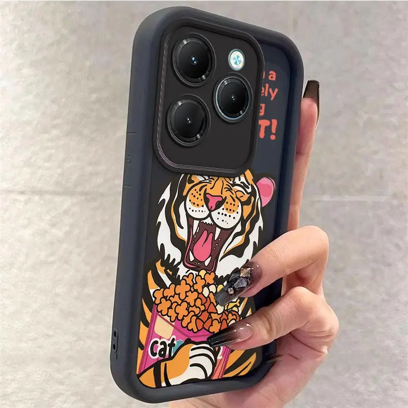Силиконовый чехол для телефона Hot40 CatTigers Infinix Hot 30i 30 Play 20 S 20i 12 11Play 10 9 8 Smart 7 6