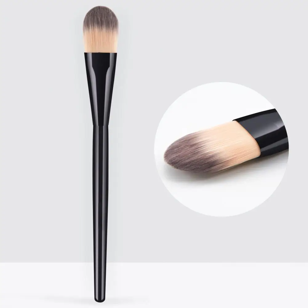 

Щетка для лица, универсальная легко чистящаяся черная туба, жидкая Косметическая щетка для тональной основы для женщин