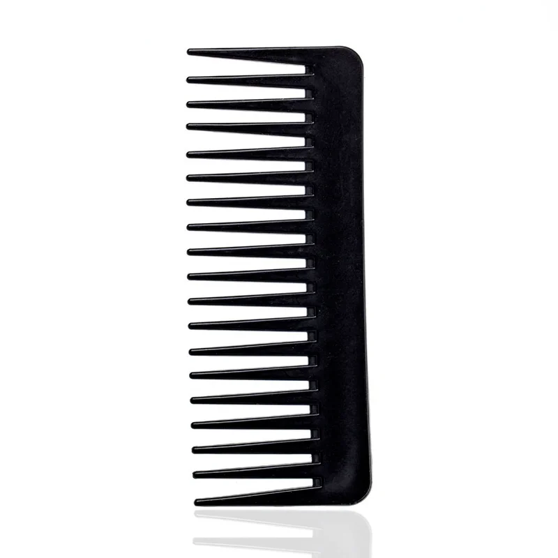 

1Pcs 19 Teeth Tooth Comb Large Wide Black Plastic Pro Salon Barber Hairdressing Combs Reduce Hair Loss Hair Care Tool