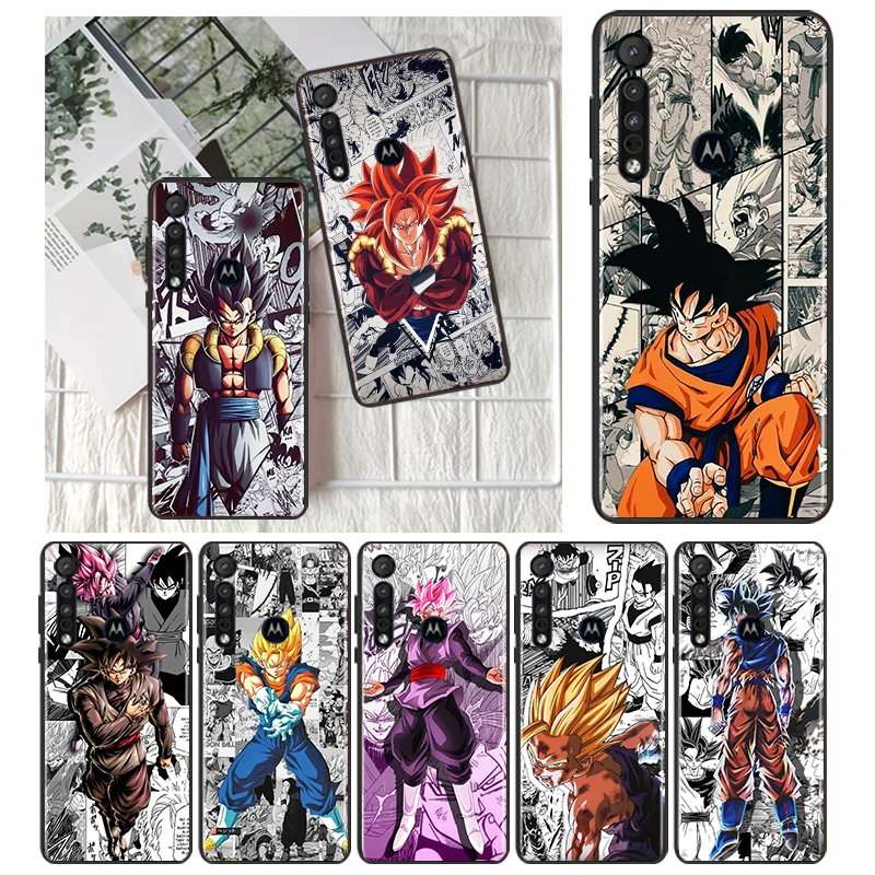 

Manga Dragon Ball Art For Motorola MOTO G9 G8 E7 E7i E6 Power Edge One Fusion Plus Lite Hyper Marco Black Phone Case