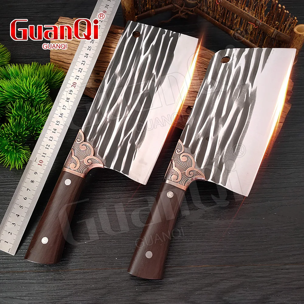 Kitchen Butcher Knife 8 Inch Forged Chinese Chooping Knife Stainless Steel Meat Cleaver With ABS Handle Chef Cooking Knife