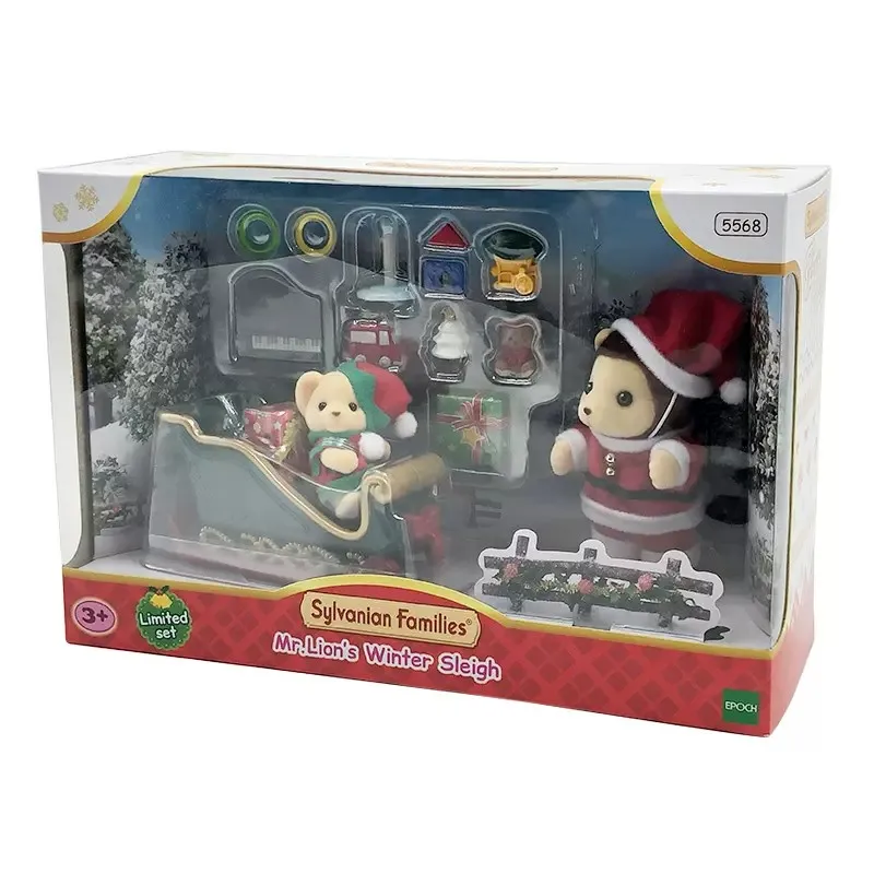 

Sylvanian Families Mr. Lion's Winter Sleigh Animal Toys Dolls Girl Gift 5568