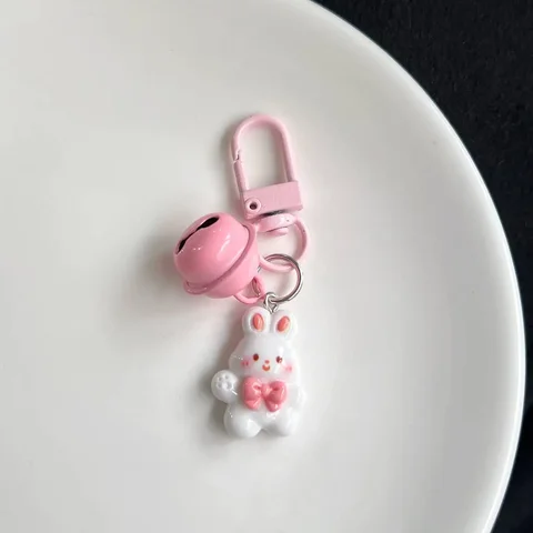 MOONBIFFY брелок с кроликом розовый