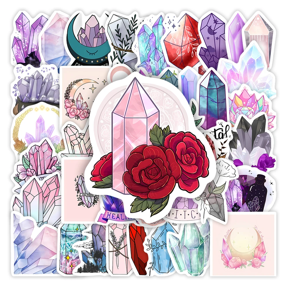 Волшебные наклейки с кристаллами на удачу мистические оккультные игрушки сделай