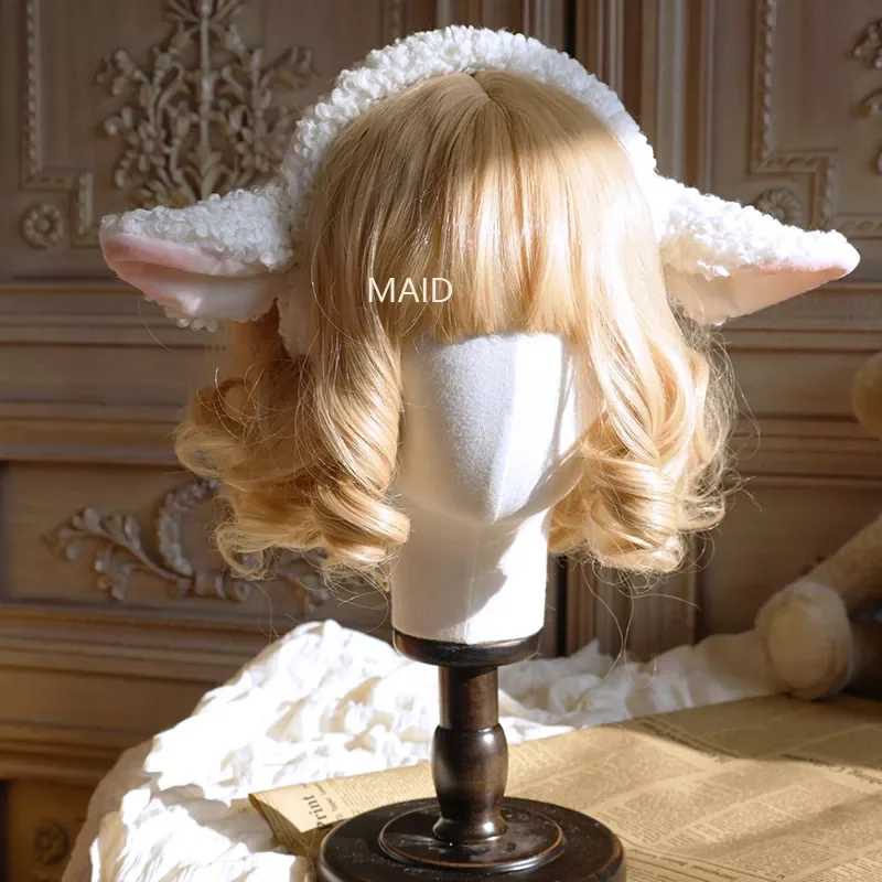 

Design Sheep Cute Lolita Hand-made Headband Lamb Ears Animal Headdress Girl Kc Anime Cosplay Headwear Accessory
