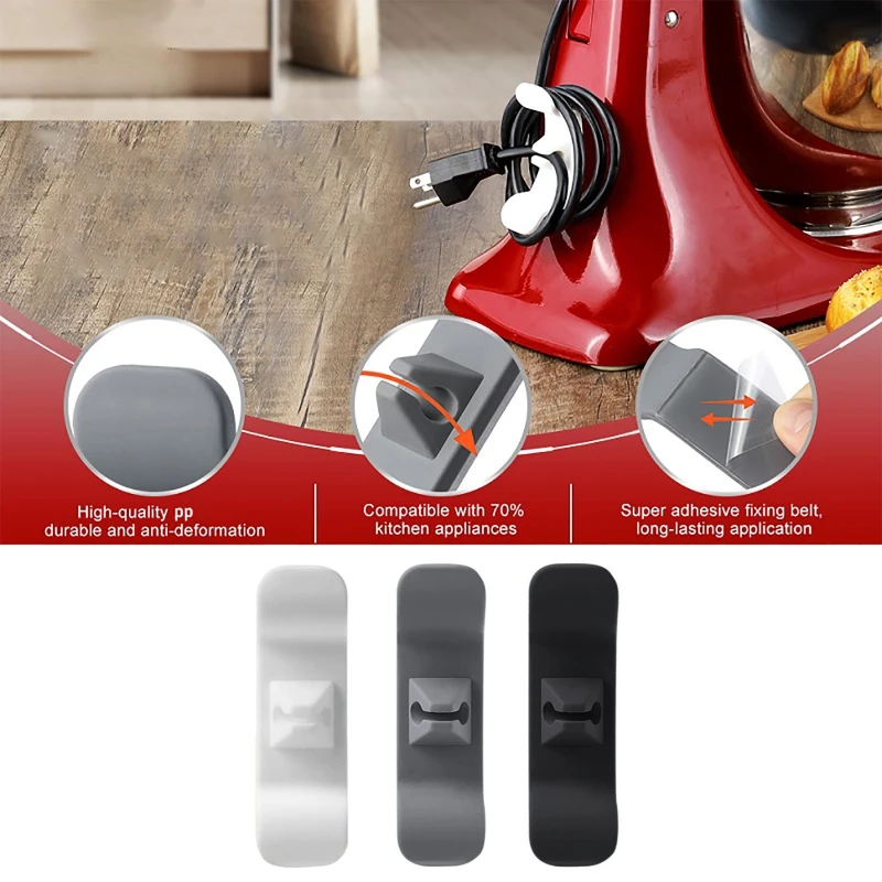 

Универсальный держатель для кабеля, зажим-органайзер для кабелей, кабель для хранения для миксера, блендера, кухонный Органайзер, набор для ...