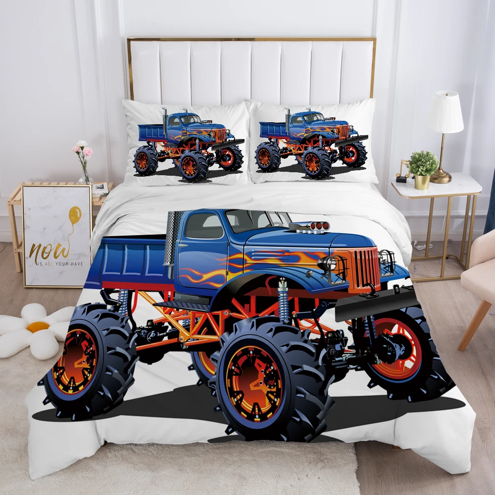 

Bedroom Adornment Boy TruckBedding Duvet Cover Quilt Cover and Pillowcase Comforter Bedding Sets Bedding Set Luxury
