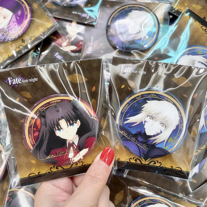 Аниме Судьба ночь вечная Небесный фил Сейбер Мато Сакура Лансер Тоосака Рин Золотая отметка брошь знак значок игрушка.