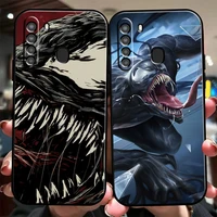 marvel venom cool phone case for samsung galaxy a01 a02 a10 a10s a31 a22 a20 4g 5g silicone cover carcasa back black